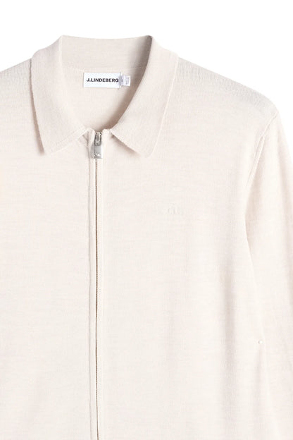 J.Lindeberg | Cardigan en laine merino "Kaleb" - Beige