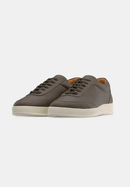 Tiger of Sweden | Baskets basses en suir ''CIENCI''   - Brun sawgrass