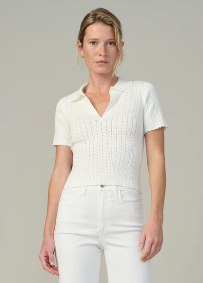 JOE'S | Tricot Pointelle 'Jess' | Blanc