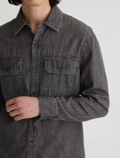 AG Jeans | Chemise en denim "Curtis" - Gris