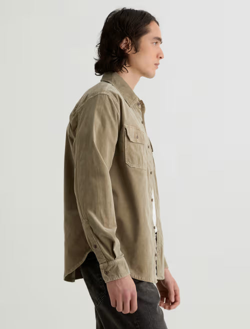 AG Jeans | Chemise en velours côtelé "Curtis" - Taupe