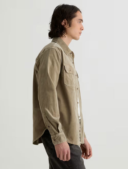 AG Jeans | Chemise en velours côtelé "Curtis" - Taupe