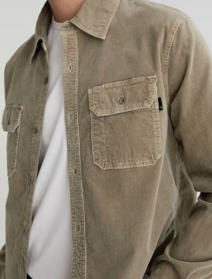 AG Jeans | Chemise en velours côtelé "Curtis" - Taupe