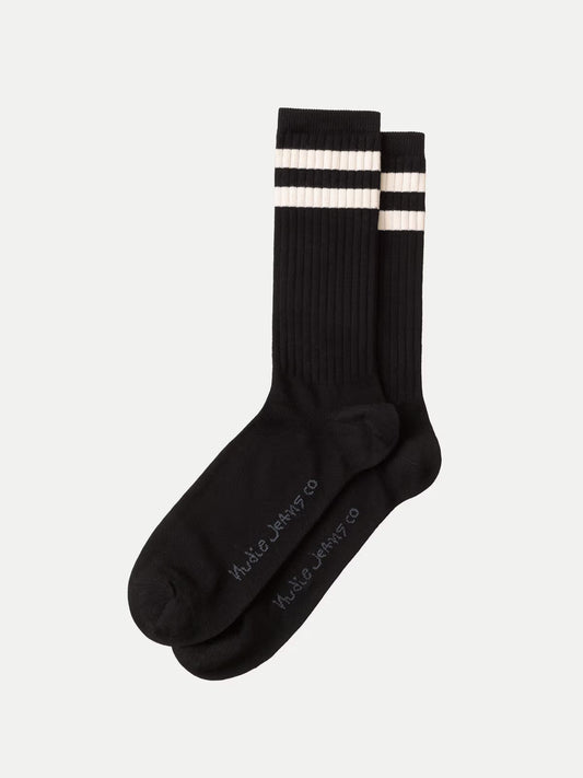 Nudie Jeans | Chaussettes de sport "Amundsson" - Noir