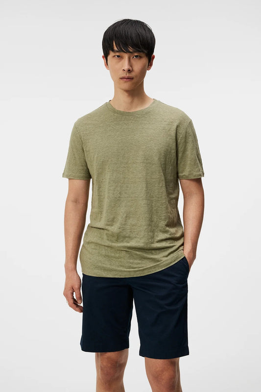 J.Lindeberg - T-shirt en lin ''Coma'' - Vert