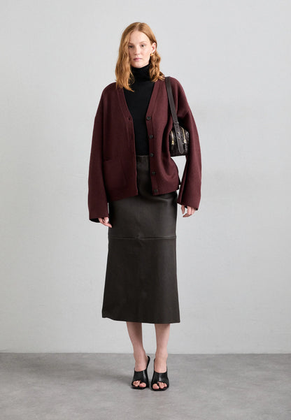 Tiger of Sweden | Le cardigan ''Silvyiya'' en maille coupe ample - Bordeaux