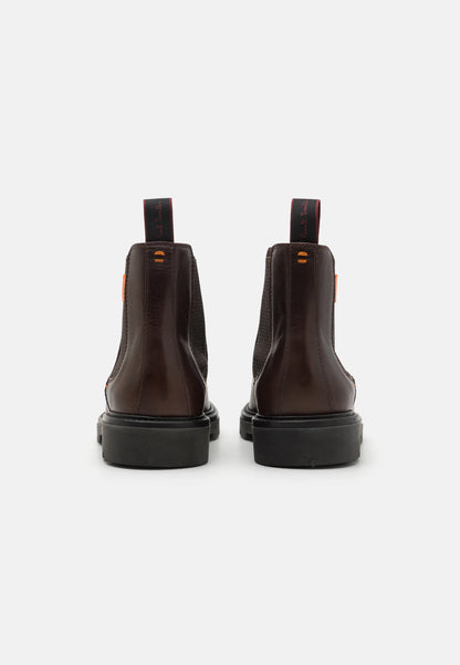 Paul Smith | Les bottes Chelsea en cuir ''Xenon'' -  marron foncé