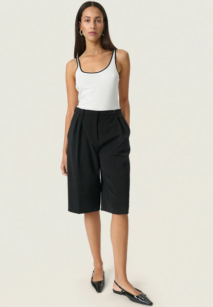 SOAKED IN LUXURY | Camisole "IDA" - Blanc/noir