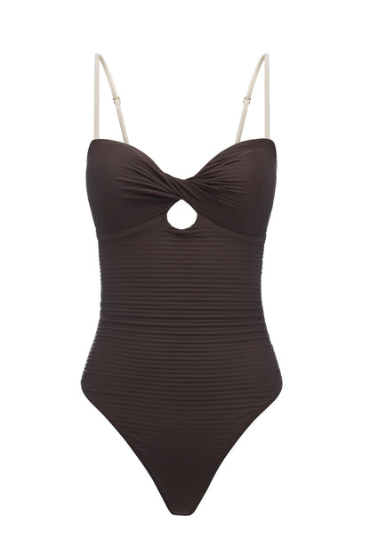 Sancia | Le maillot une pièce "Ishani"- Cacao