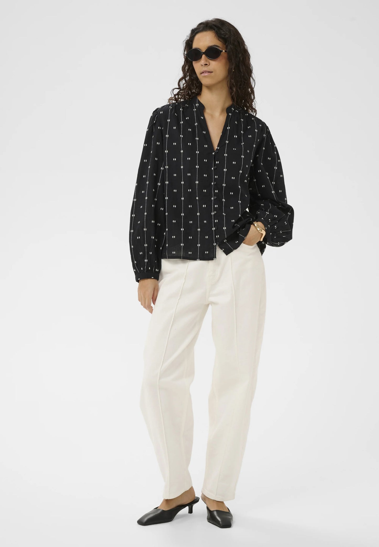 SOAKED IN LUXURY | Chemise 'Amelie'| Noir