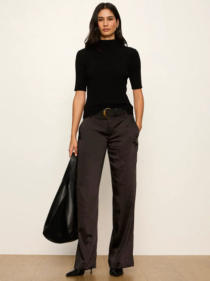 Sanctuary | Pantalon satiné 'Spotlight' | Noir
