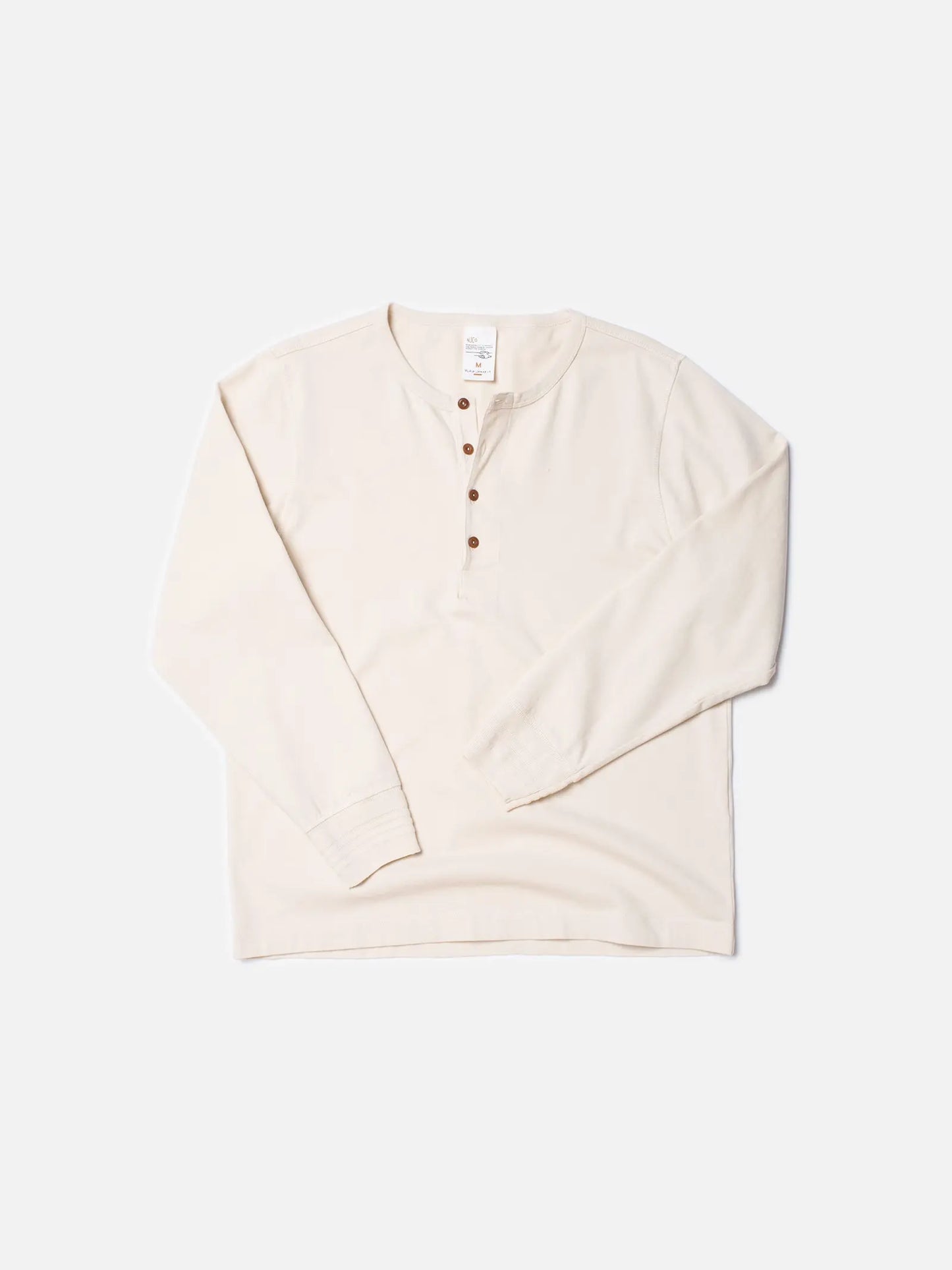 Nudie Jeans | Henley à manches longues - Ecru