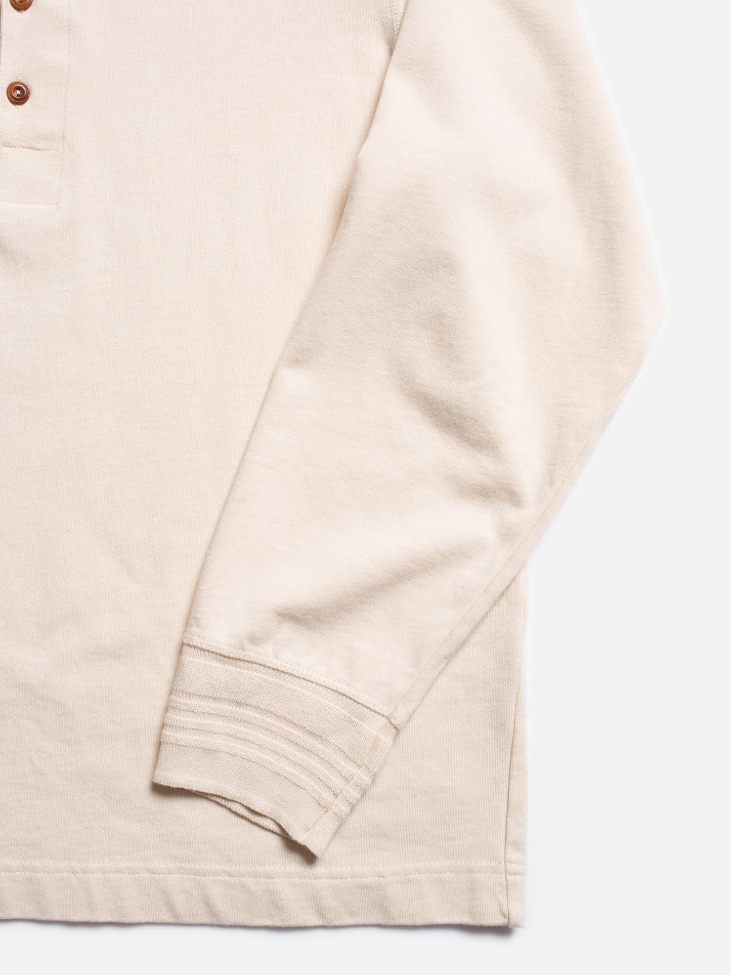 Nudie Jeans | Henley à manches longues - Ecru