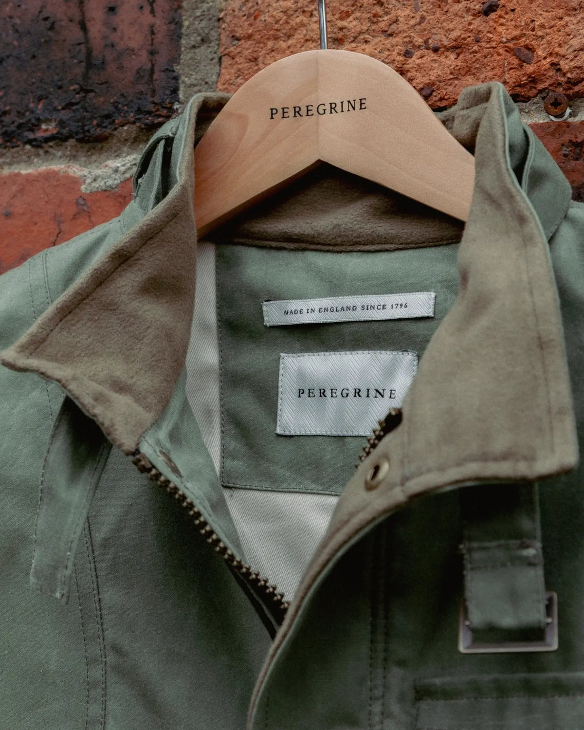 Peregrine | La veste en coton ciré ''Bexley'' - Sage