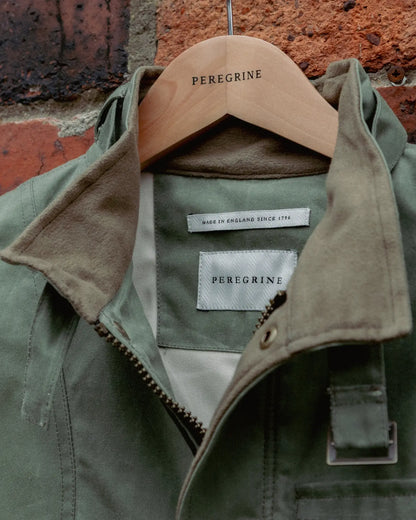 Peregrine | La veste en coton ciré ''Bexley'' - Sage