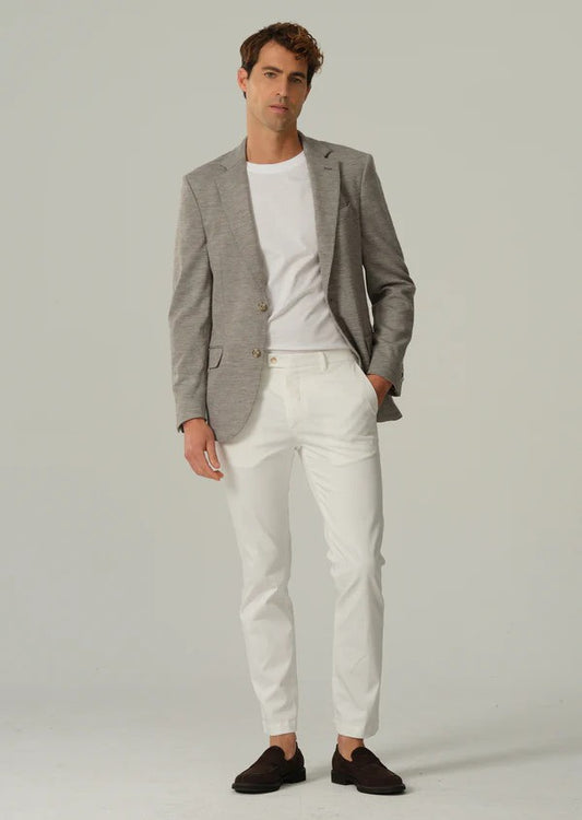 SAND Copenhagen  | Veston Jersey extensible ''6817 Star Easy'' – Gris