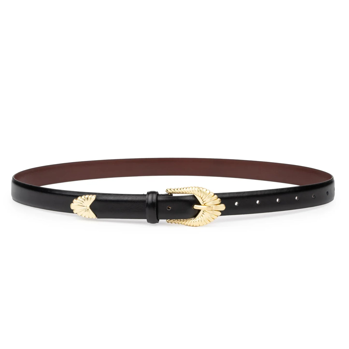 SANCIA | ceinture en cuir ''Zolna'' - Noir
