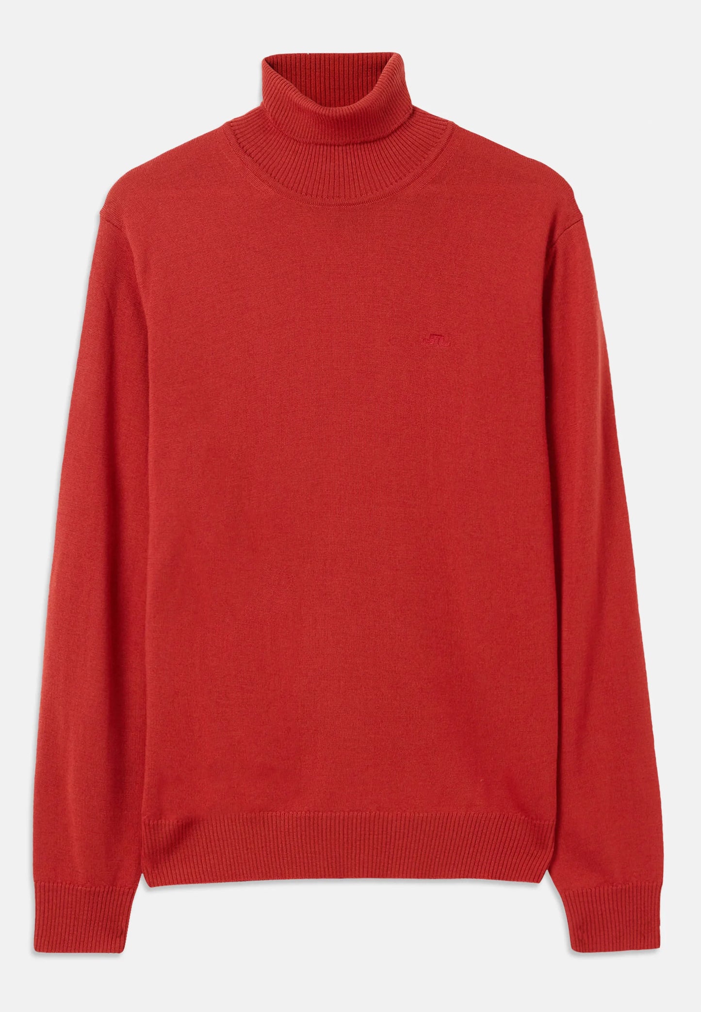 J.LINDEBERG | Pull "Kaden" Merino Col roulé - Rouge Bossa Nova