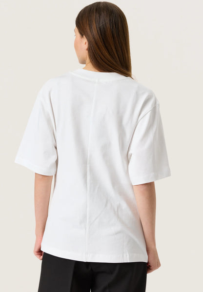 SOAKED IN LUXURY | Tee-shirt "COREEN" - Blanc