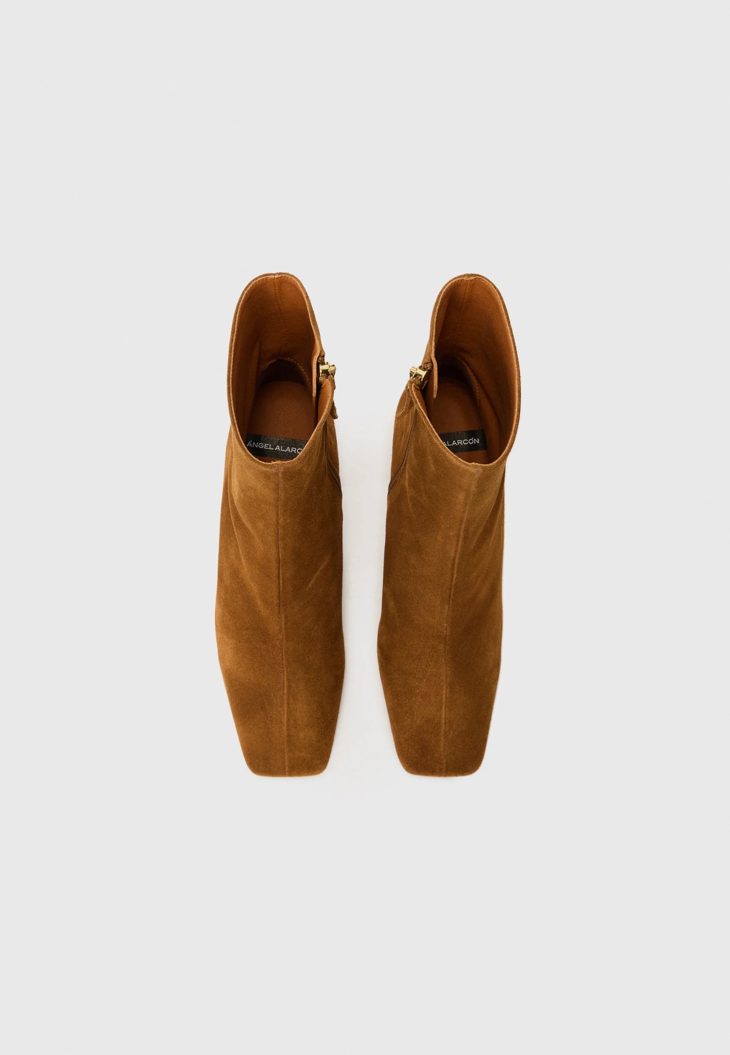 Angel Alarcon | Bottines à talons hauts en daim - Marron clair