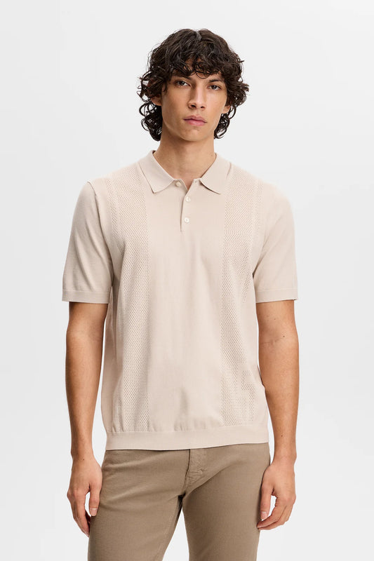 J.Lindeberg | polo à manches courtes "Reymond Knit" - Beige