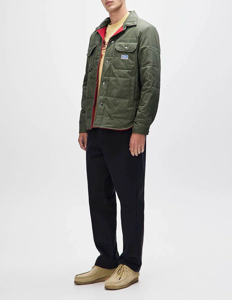 Deus Ex Machina | La surchemise cirée Maxwell - Vert cyprès