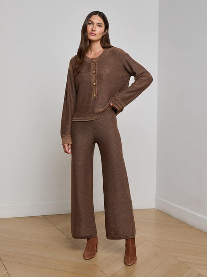 L'Agence | Pantalon "Freya" - Marron