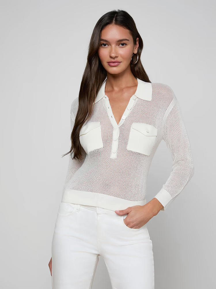 L'AGENCE| Pull 'Carine' | Blanc