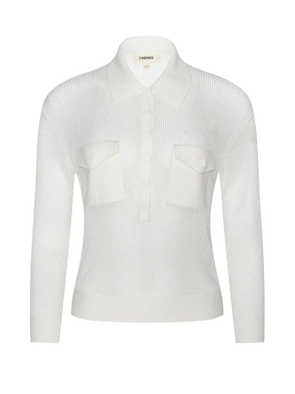 L'AGENCE| Pull 'Carine' | Blanc