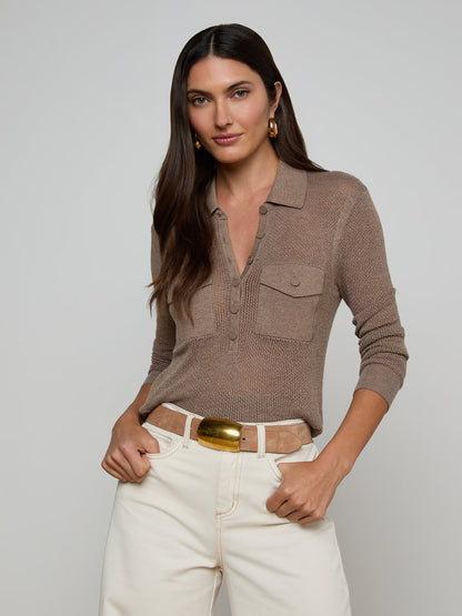 L'AGENCE| Pull 'Carine' | Taupe
