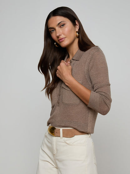 L'AGENCE| Pull 'Carine' | Taupe