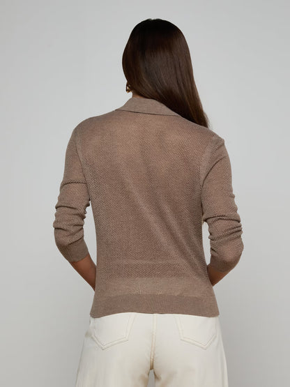 L'AGENCE| Pull 'Carine' | Taupe