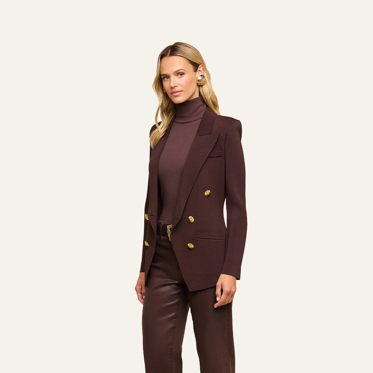 L'AGENCE | Blazer " Amelia " | Brun