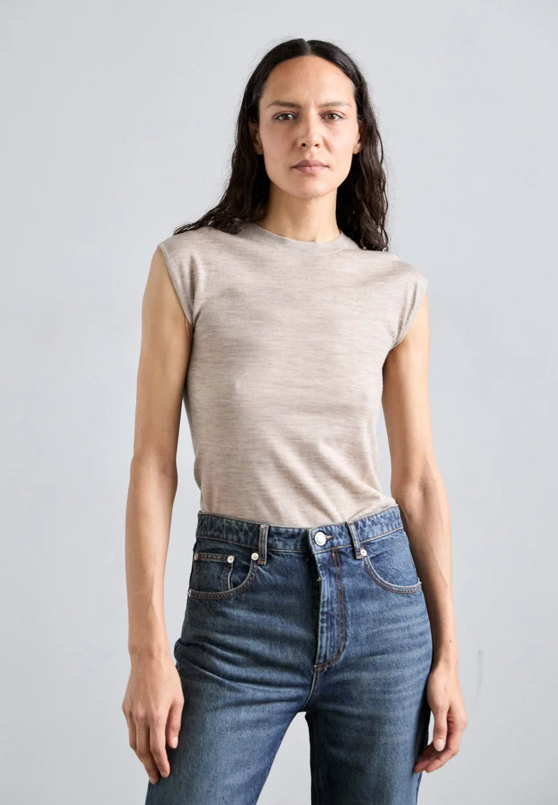 Tiger of Sweden | Haut sans manches en mérinos ''Mariso'' - Beige
