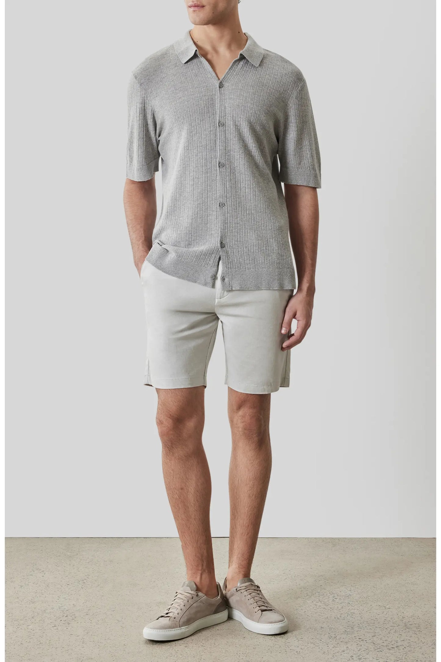 Robert Barakett | Chemise à manches courtes "Kestrel" - Gris