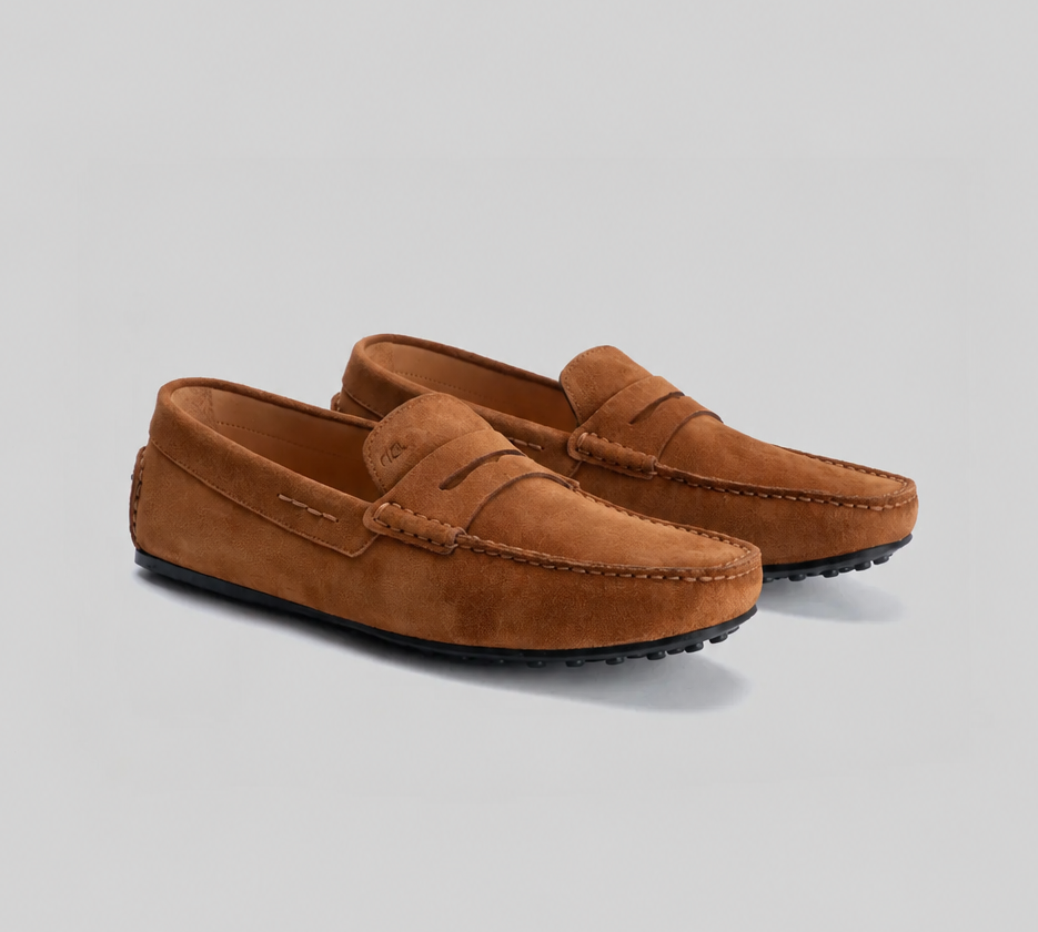 Robert Barakett | Le mocassin "Conor Driver" - Sable cognac