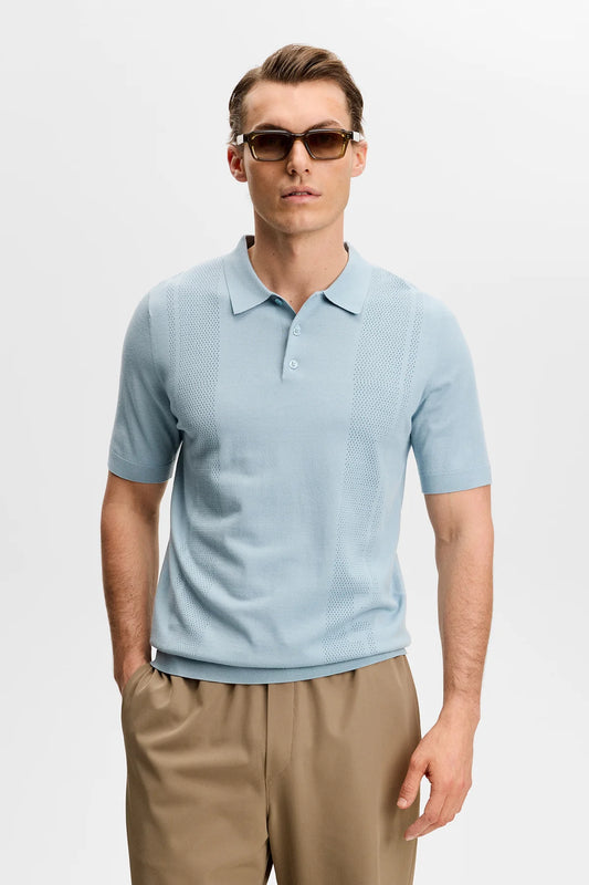 J.Lindeberg | polo à manches courtes "Reymond Knit" - Bleu