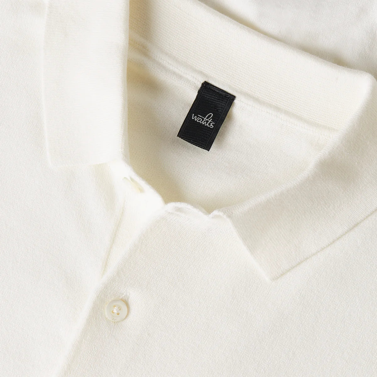 WAHTS | Polo en maille "Graham" - Blanc cassé