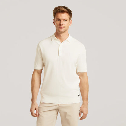 WAHTS | Polo en maille "Graham" - Blanc cassé