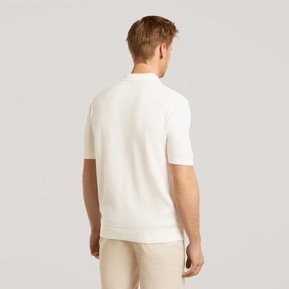 WAHTS | Polo en maille "Graham" - Blanc cassé