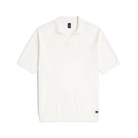 WAHTS | Polo en maille à col ouvert "Clifton" - Blanc cassé