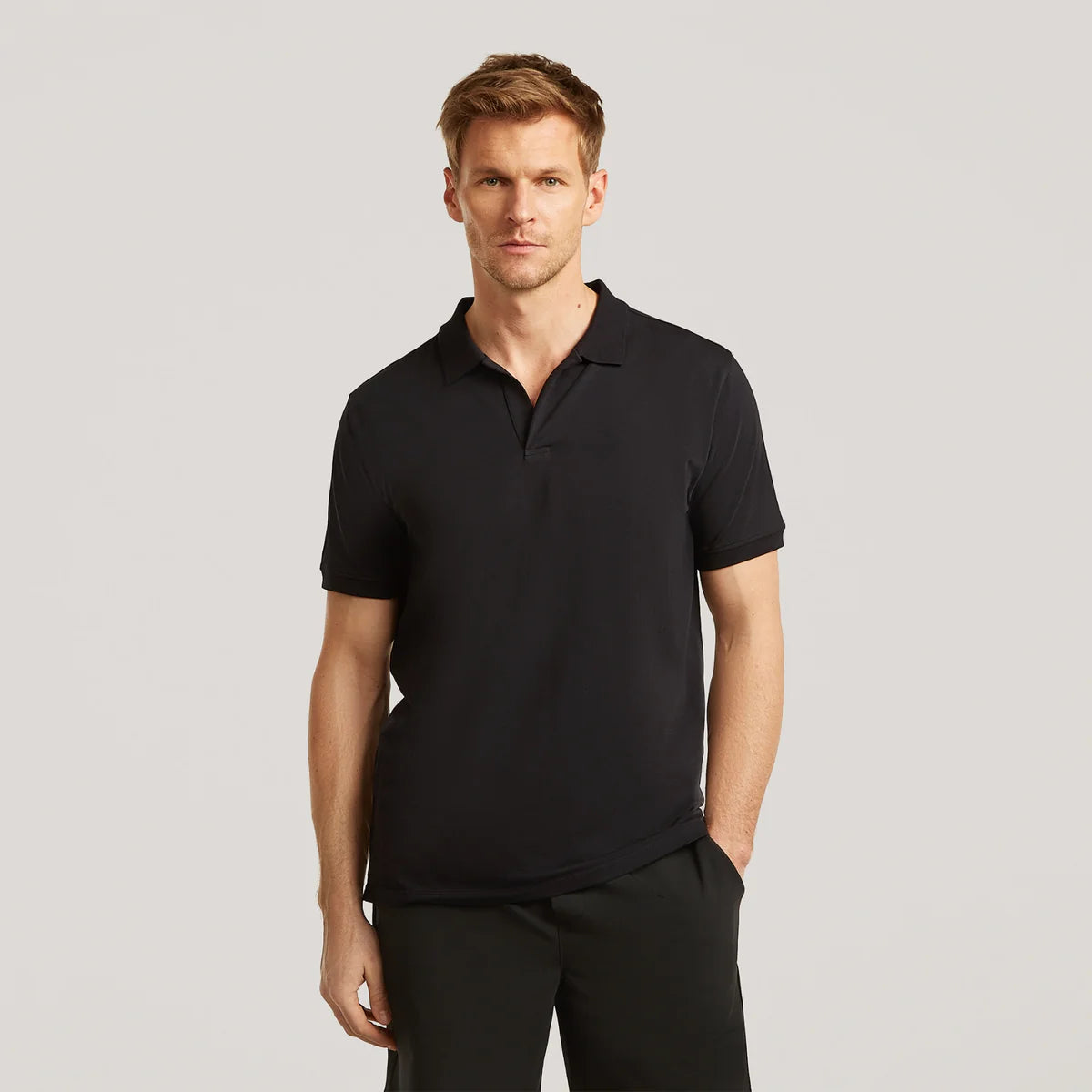 WAHTS | Polo en jersey " Hastings" - Noir