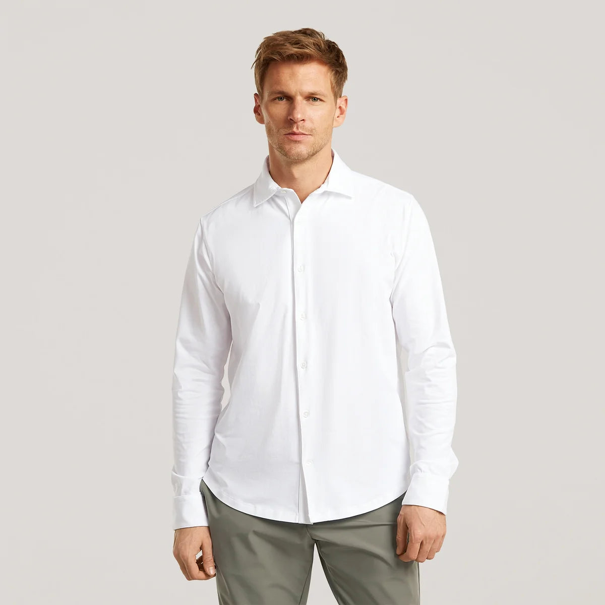 WAHTS | Chemise en Jersey "Duke" - Blanc