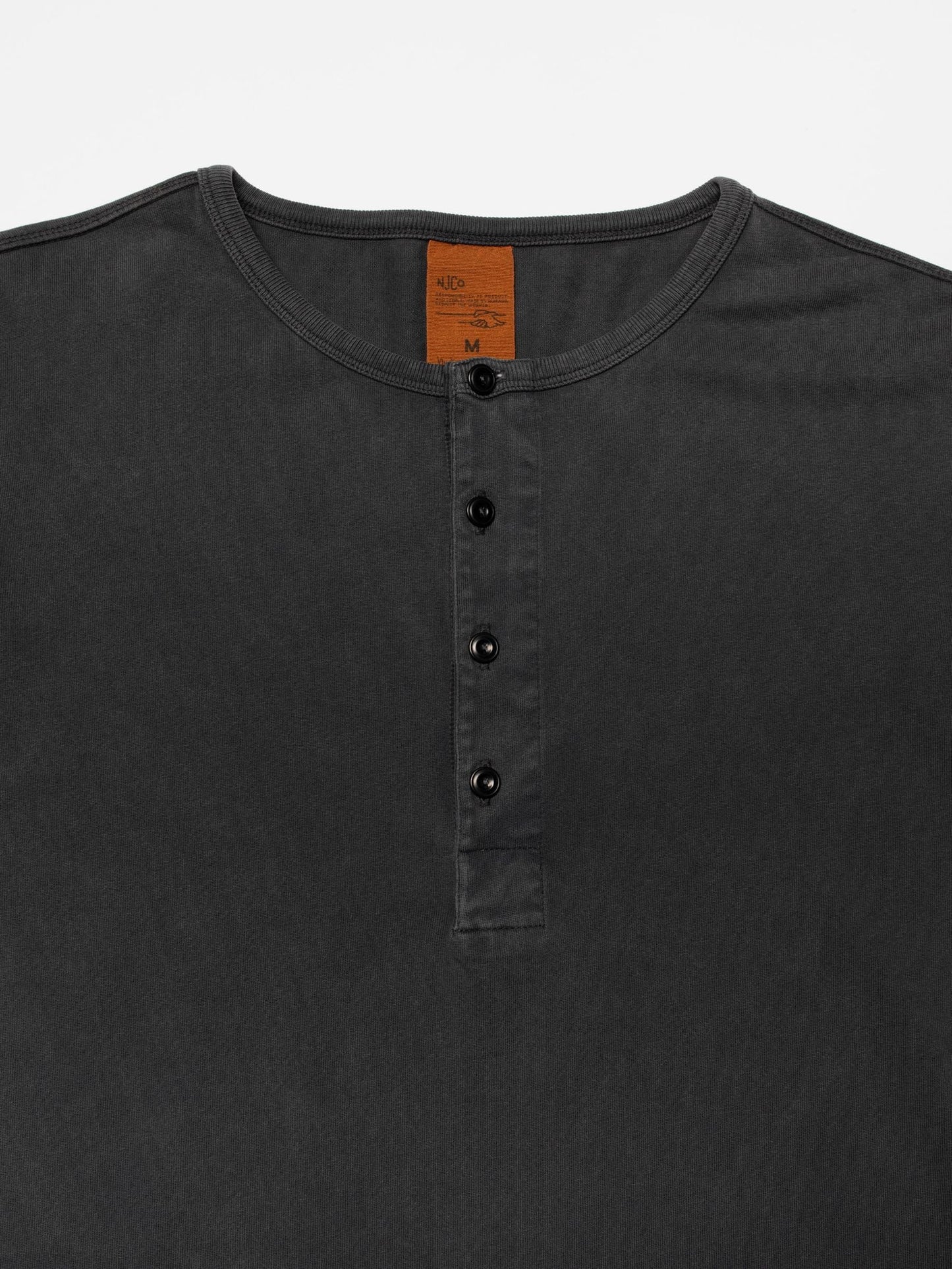 Nudie Jeans | Henley à manches longues - Anthracite