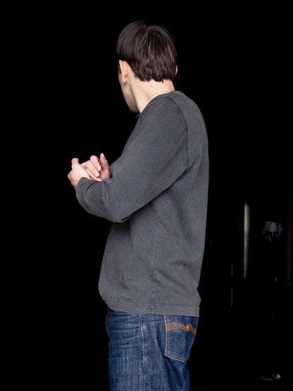 Nudie Jeans | Henley à manches longues - Anthracite