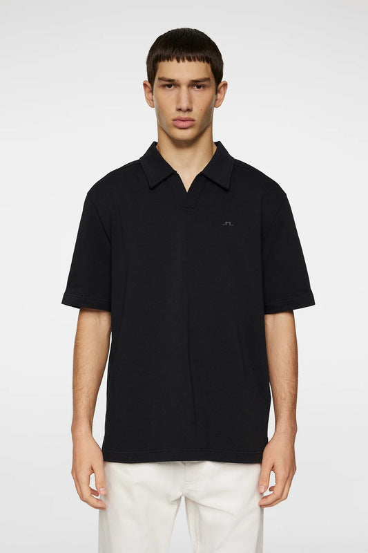 J.Lindeberg | Polo ''Roy'' coupe détendue  - noir