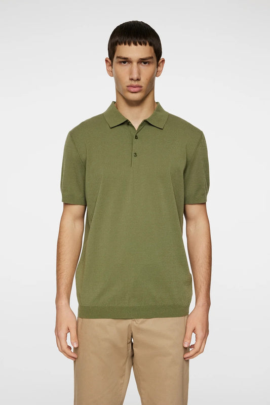 J.Lindeberg | Le polo en maille ''Ridge'' - Vert