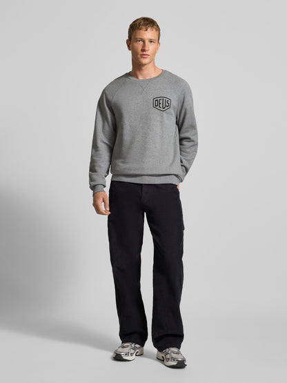 Deus Ex Machina | Sweat-shirt col rond  "Venice Address" - Gris chiné