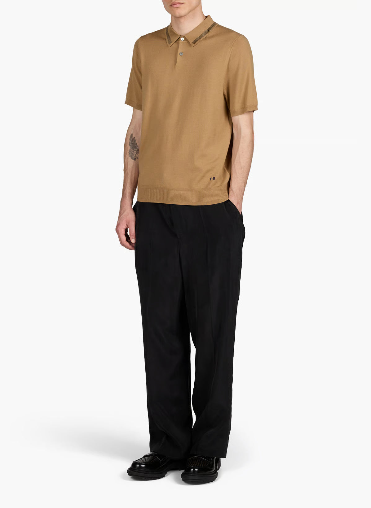 Paul smith | Polo en laine mérinos - Khaki