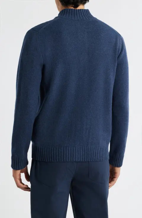 Emanuel Berg | Cardigan en laine mérinos et cachemire - Bleu